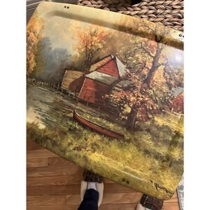 Robert Woods Lithograph Set Of 3‎ Tray Tables